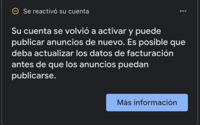 Cómo Recuperar una Cuenta de Google Ads Suspendida: Caso de Éxito